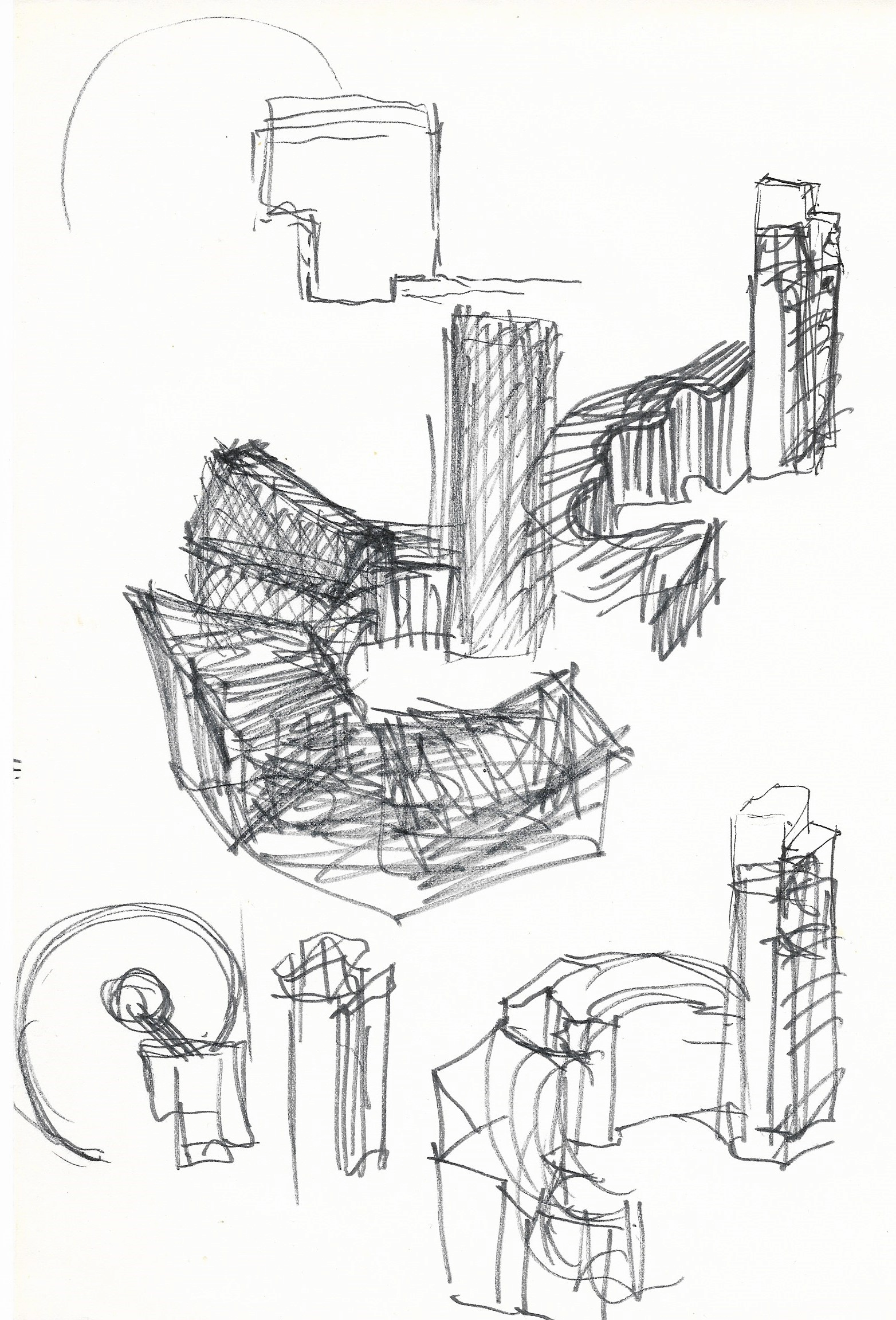 Studie Kulturzentrum Tagblattturm – Skizze