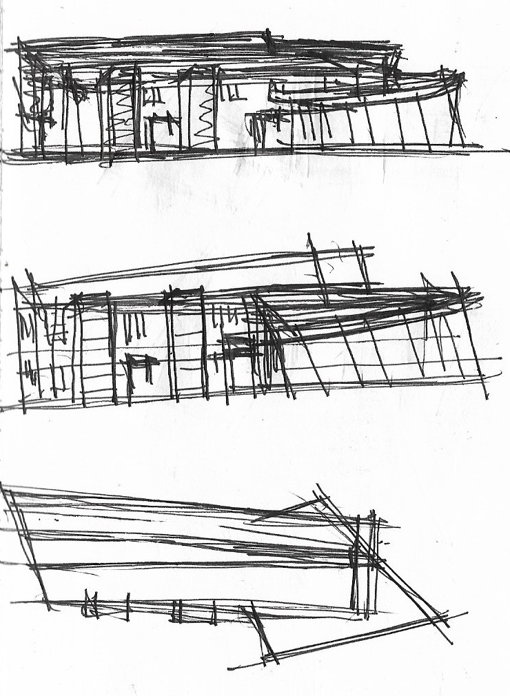 Skizzen Ausstellungsgebäude